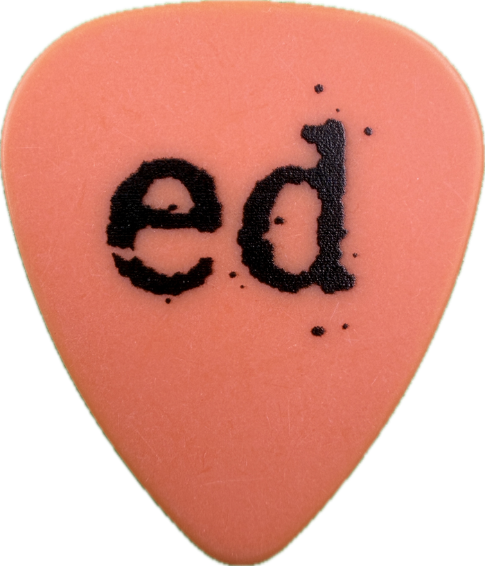 EDDIE VEDDER PEARL JAM SINGLE-SIDED GUITAR PICK FRONT EDDIE VEDDER PEARL JAM SINGLE-SIDED GUITAR PICK FRONT