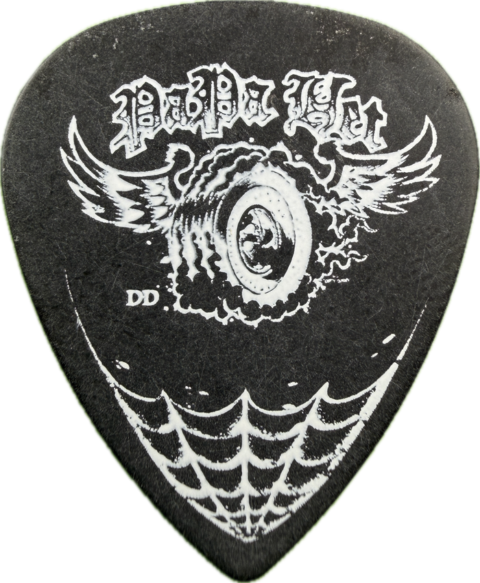 James Hetfield Metallica 2009 Death Magnetic Tour Papa Het guitar pick front James Hetfield Metallica 2009 Death Magnetic Tour Papa Het guitar pick front