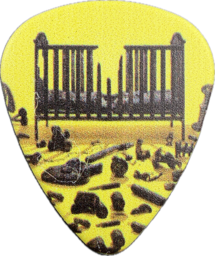 Metallica 72 SEASONS guitar pick front, yellow 72 Seasons album artwork Metallica 72 SEASONS guitar pick front, yellow 72 Seasons album artwork