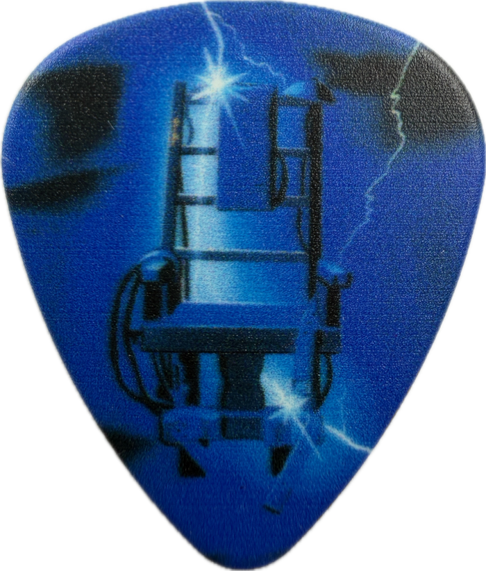 Metallica RIDE THE LIGHTNING guitar pick front, Ride the Lightning album artwork Metallica RIDE THE LIGHTNING guitar pick front, Ride the Lightning album artwork