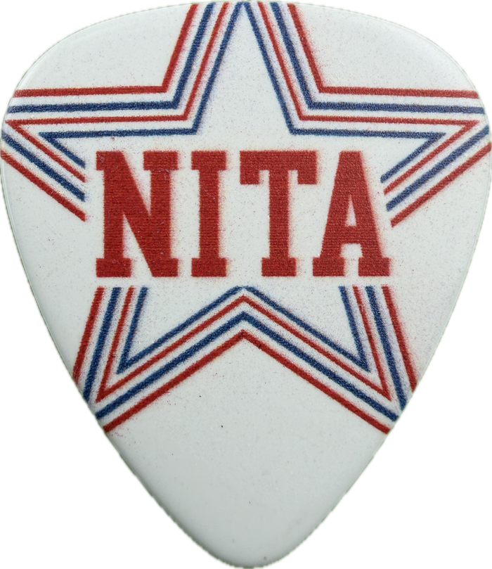 NITA STRAUSS ALICE COOPER 2025 SIGNATURE TOUR GUITAR PICK STAR DESIGN FRONT NITA STRAUSS ALICE COOPER 2025 SIGNATURE TOUR GUITAR PICK STAR DESIGN FRONT