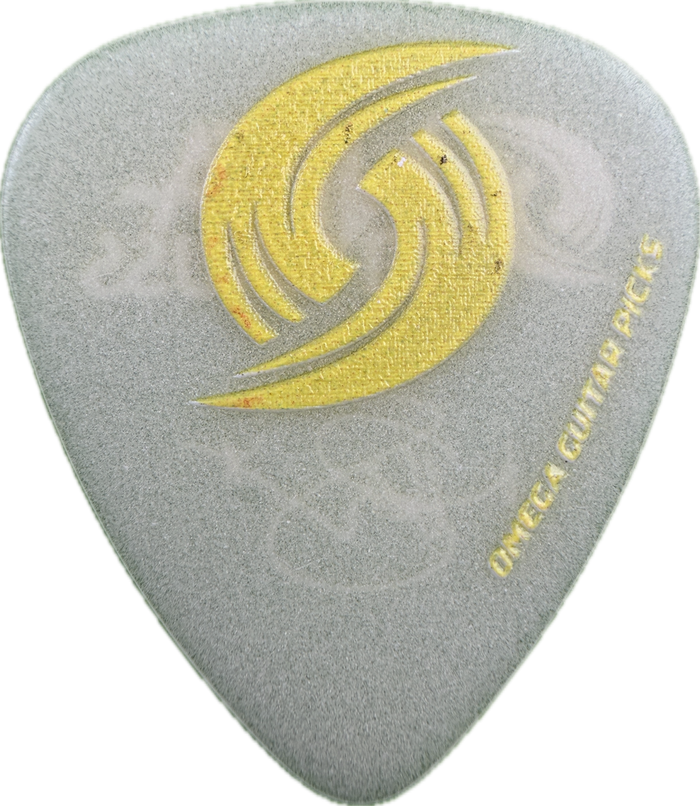 NITA STRAUSS ALICE COOPER HURRICANE GLOW SIGNATURE GUITAR PICK FRONT NITA STRAUSS ALICE COOPER HURRICANE GLOW SIGNATURE GUITAR PICK FRONT