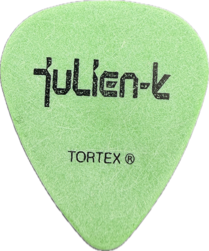 Ryan Shuck Julien-K 2010 Death To Analog Tour Guitar Pick front Ryan Shuck Julien-K 2010 Death To Analog Tour Guitar Pick front