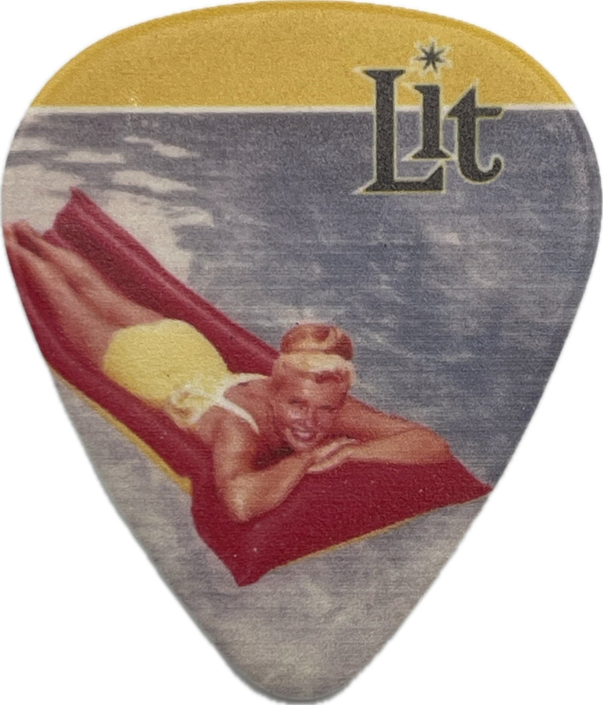 A. Jay Popoff Lit A Place in the Sun album cover guitar pick front