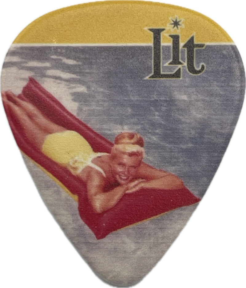 A. Jay Popoff Lit A Place in the Sun album cover guitar pick front