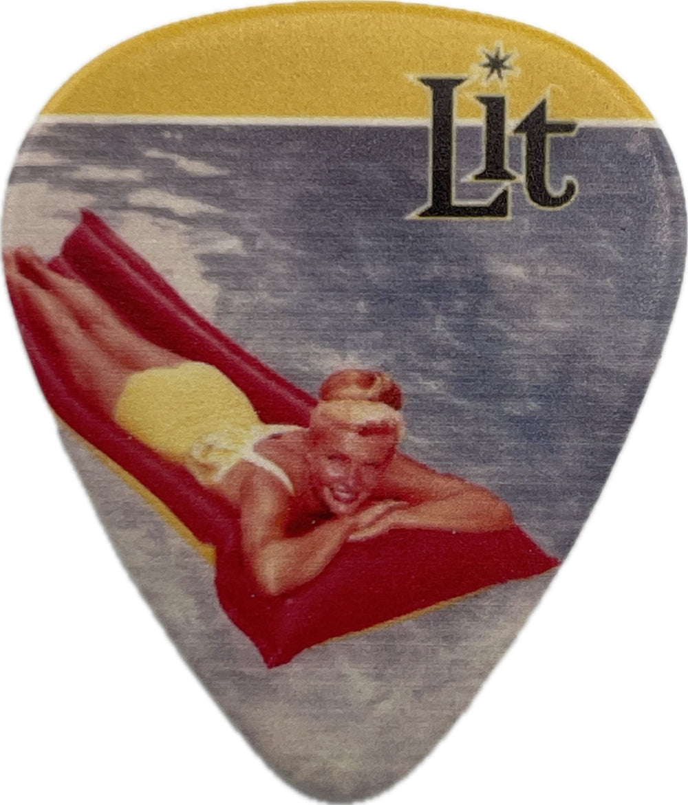 A. Jay Popoff Lit A Place in the Sun album cover guitar pick front
