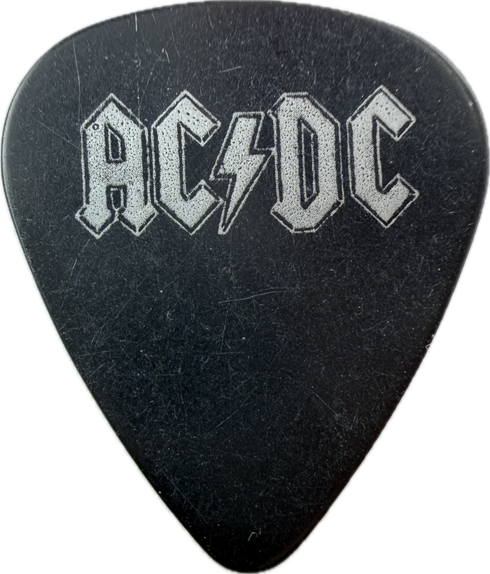 AC/DC BONFIRE BOX SET GUITAR PICK FRONT