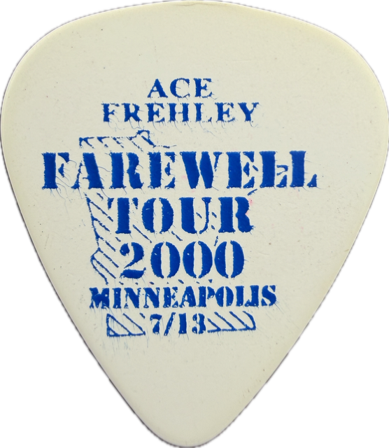 ACE FREHLEY KISS 2000 FAREWELL TOUR MINNEAPOLIS GUITAR PICK