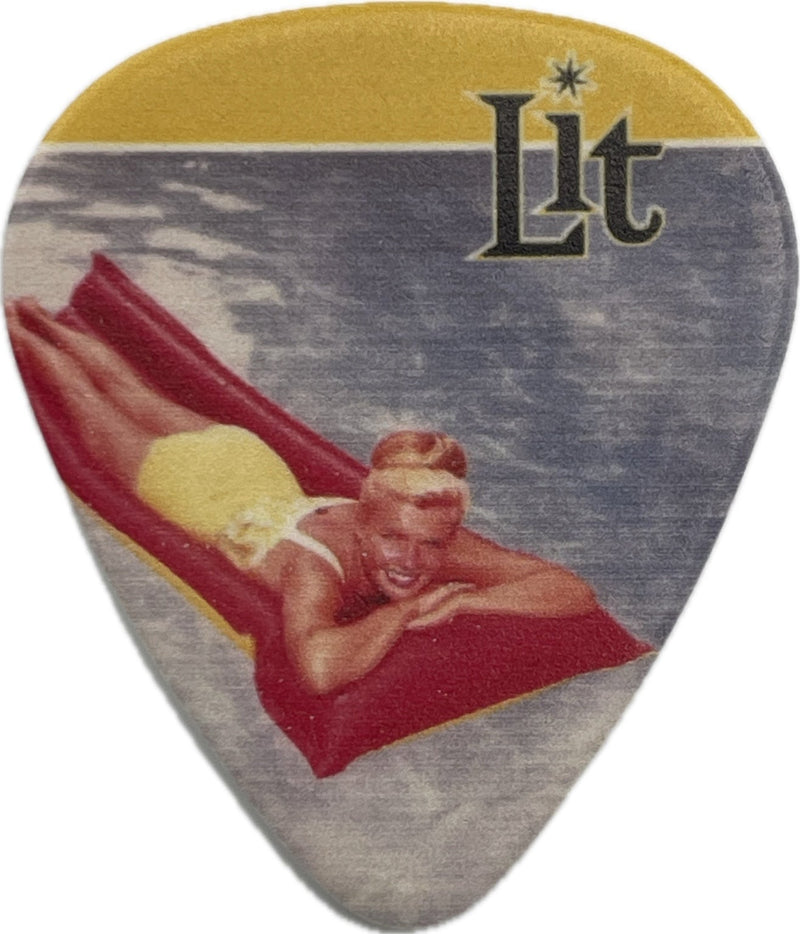 ALLEN SHELLENBERGER LIT A PLACE IN THE SUN ALBUM COVER GUITAR PICK FRONT