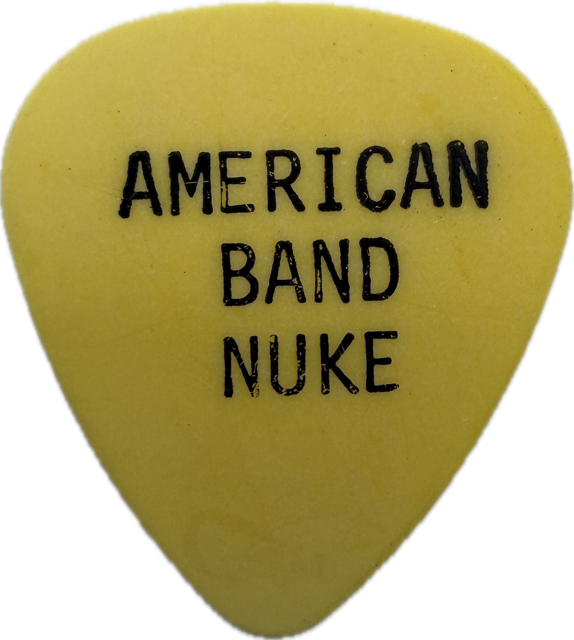 BILLIE JOE ARMSTRONG GREEN DAY 2001 WARNING TOUR AMERICAN BAND NUKE GUITAR PICK