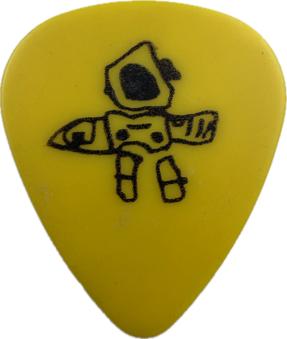 Billie Joe Armstrong Green Day 2002 Pop Disaster Tour Astronaut guitar pick front