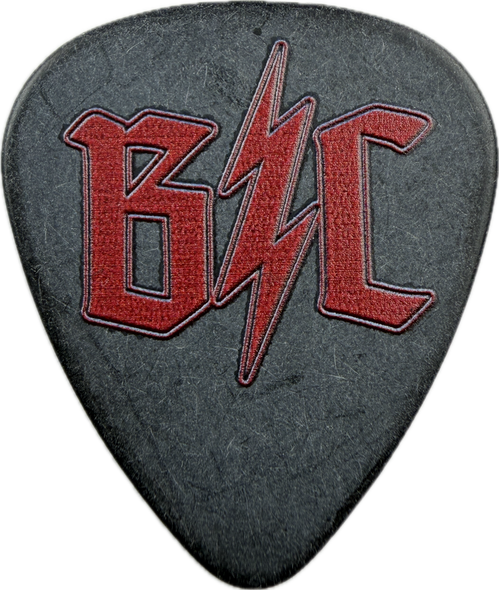 Billy Rowe Buckcherry Brc Logo Signature Guitar Pick front