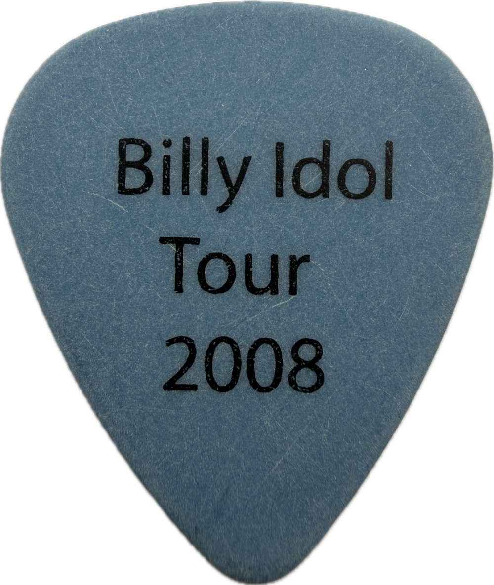 BRIAN TICHY BILLY IDOL 2008 TOUR GUITAR PICK FRONT