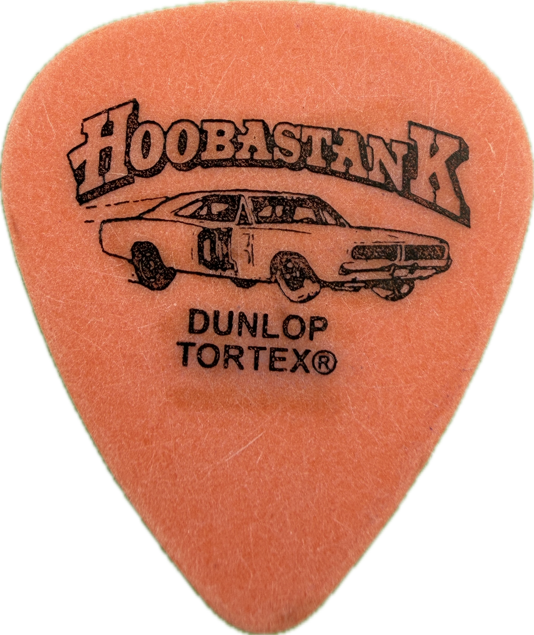 Dan Estrin Hoobastank 2003 The Reason Tour Car Guitar Pick front
