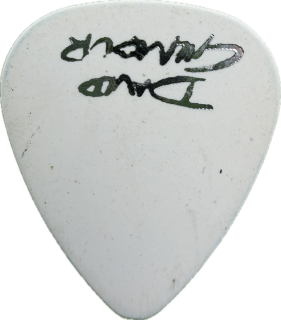DAVID GILMOUR WHITE SIGNATURE GUITAR PICK