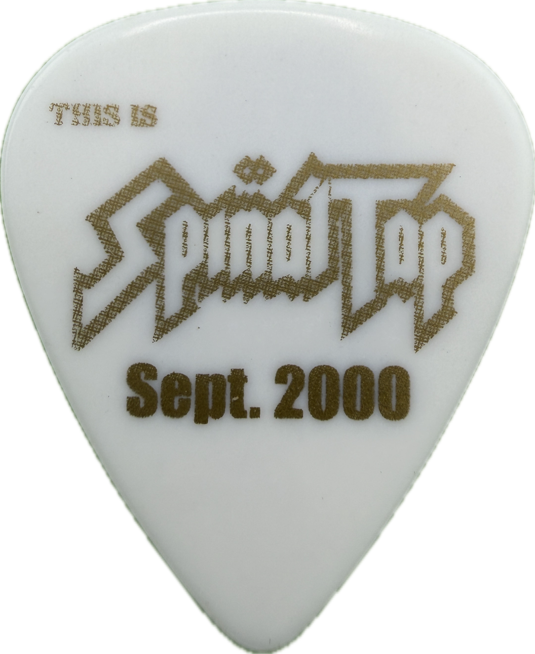 David St. Hubbins Spinal Tap 2000 Vh1 The List September 2000 Guitar Pick front