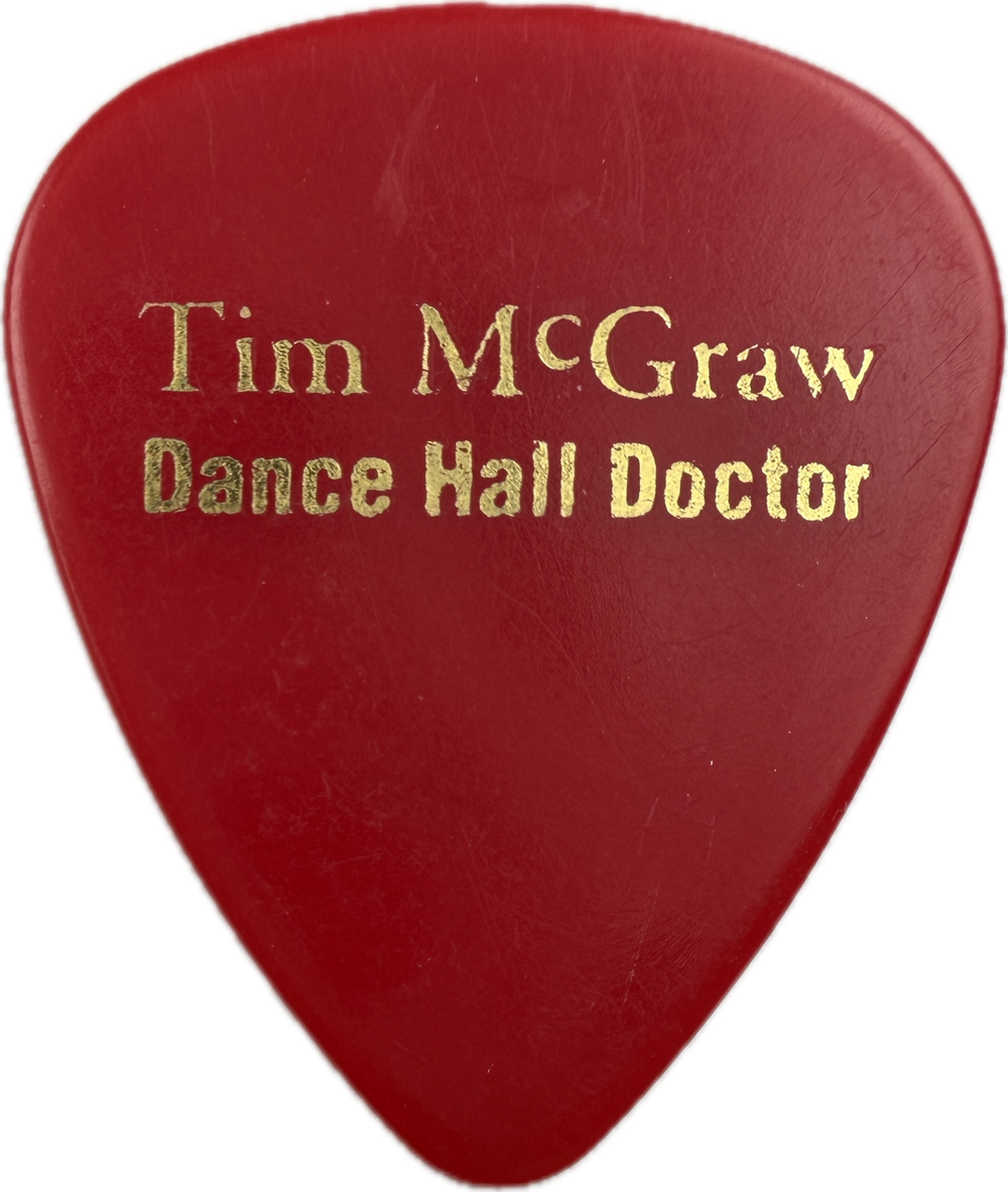 DENNY HEMINGSON TIM MCGRAW DANCE HALL DOCTOR GUITAR PICK FRONT