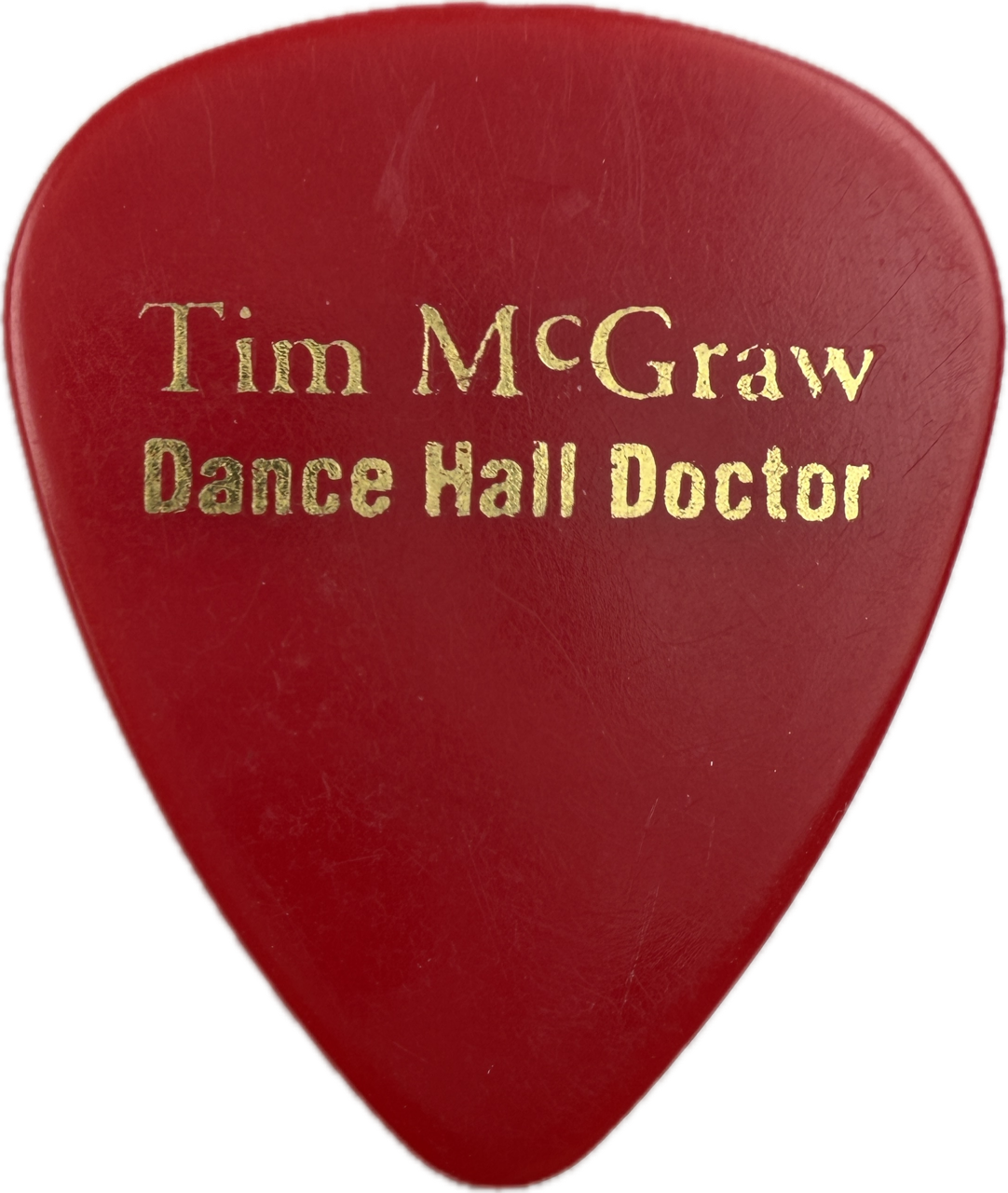 DENNY HEMINGSON TIM MCGRAW DANCE HALL DOCTOR GUITAR PICK FRONT