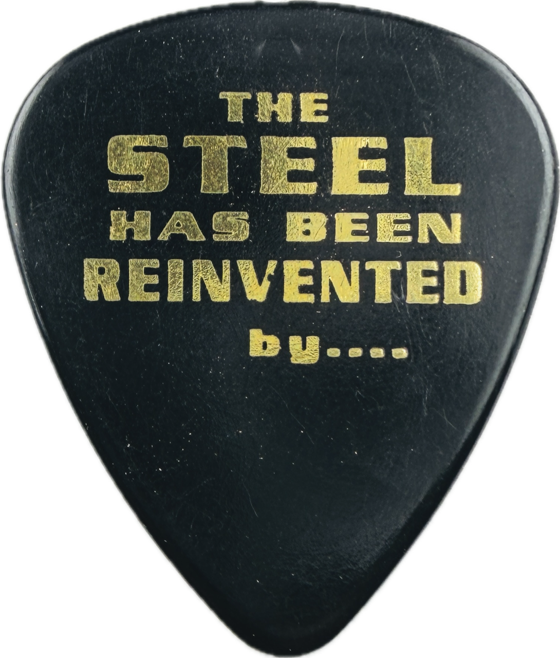 Dimebag Darrell Pantera 2001 Reinventing the Steel Tour gold foil guitar pick front