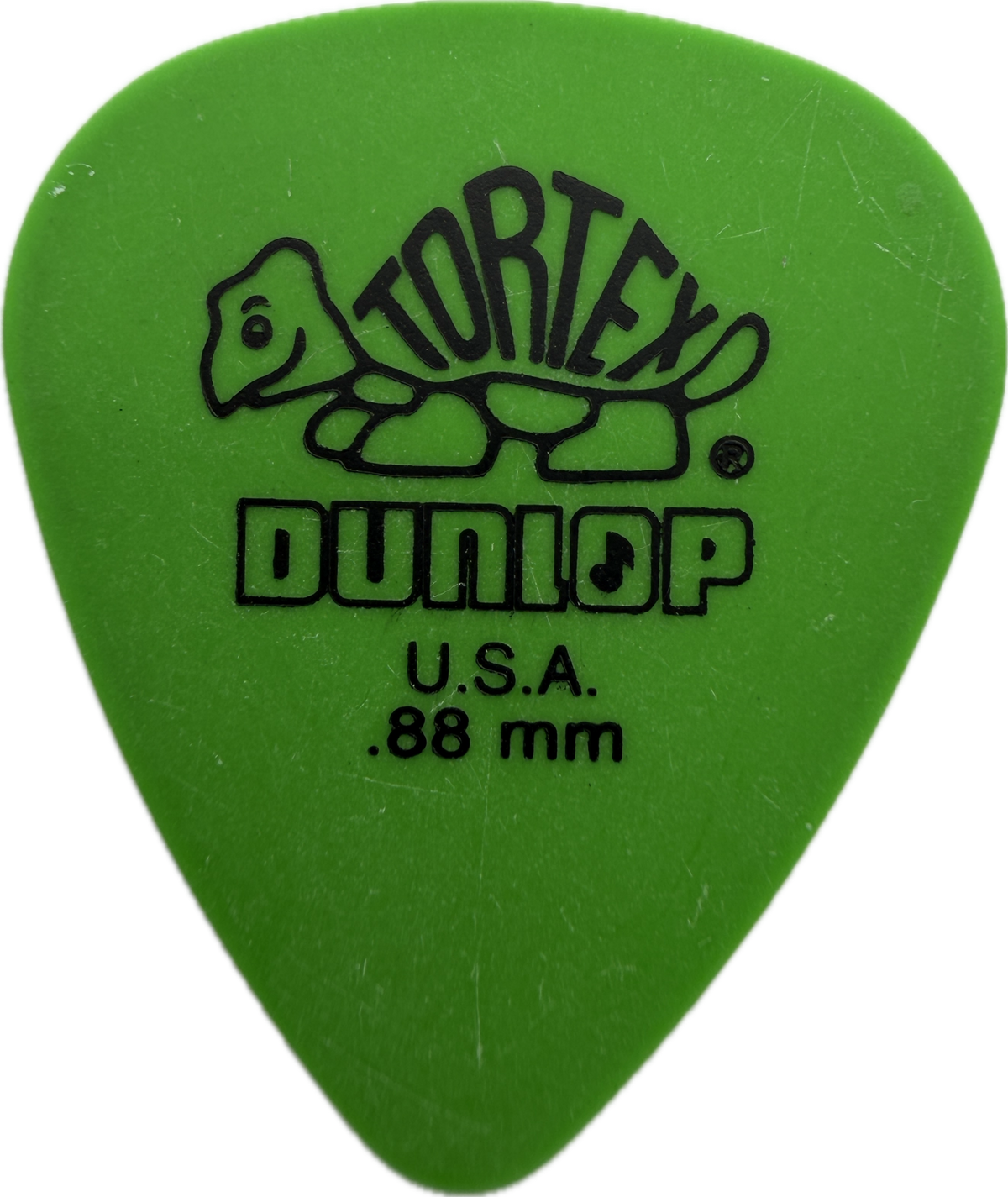DUNLOP TORTEX STANDARD .88MM GREEN GUITAR PICK