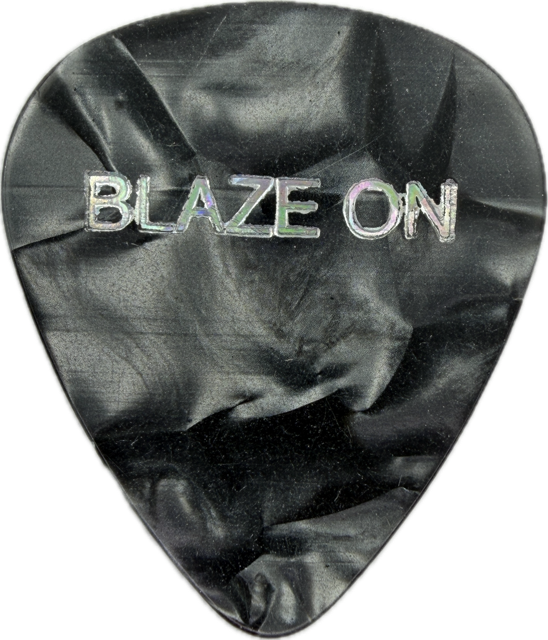 EDDIE VAN HALEN EVH 2004 REUNION TOUR BLAZE ON GUITAR PICK