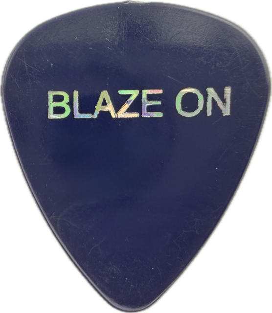EDDIE VAN HALEN EVH 2004 REUNION TOUR BLAZE ON GUITAR PICK