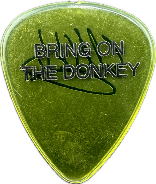 EDDIE VAN HALEN EVH 2004 REUNION TOUR BRING ON THE DONKEY GUITAR PICK