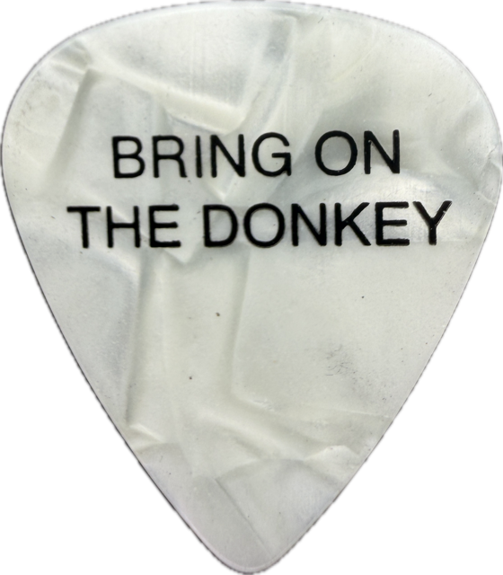 EDDIE VAN HALEN EVH 2004 REUNION TOUR BRING ON THE DONKEY GUITAR PICK