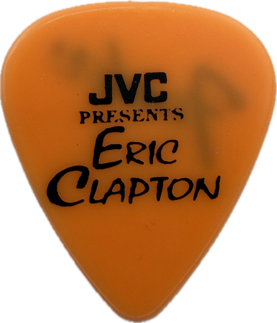 ERIC CLAPTON 1992 JVC PRESENTS TOUR GUITAR PICK