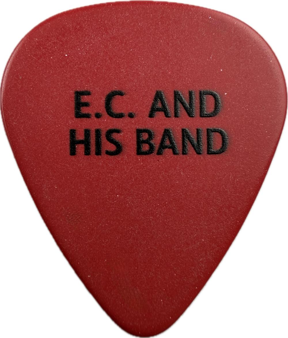 ERIC CLAPTON AND HIS BAND ERNIE BALL LOGO GUITAR PICK FRONT