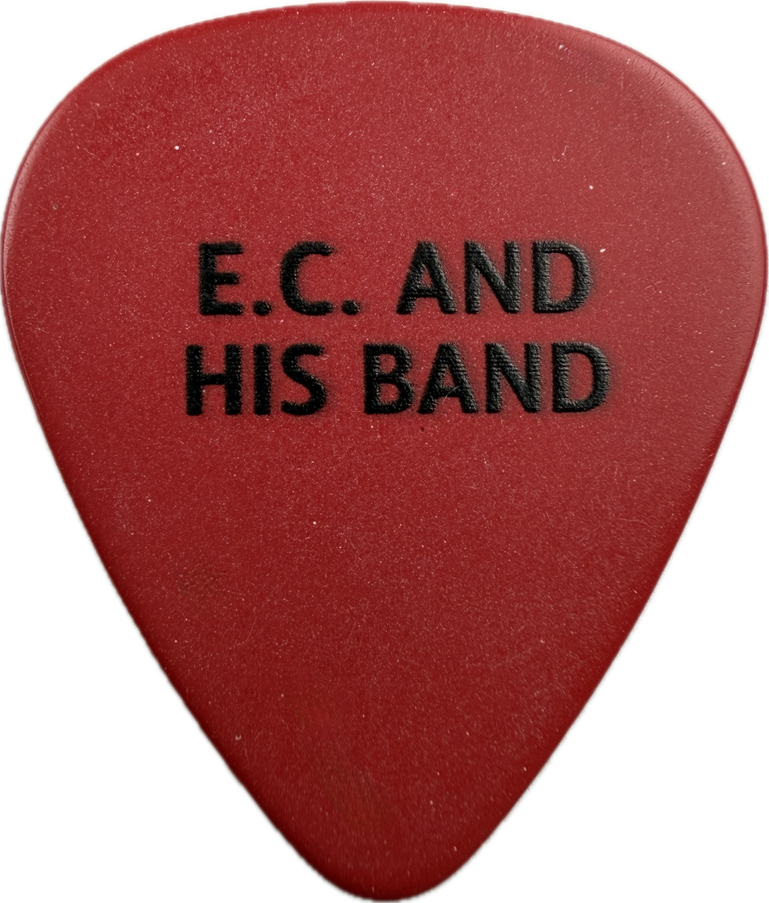 ERIC CLAPTON AND HIS BAND ERNIE BALL LOGO GUITAR PICK FRONT