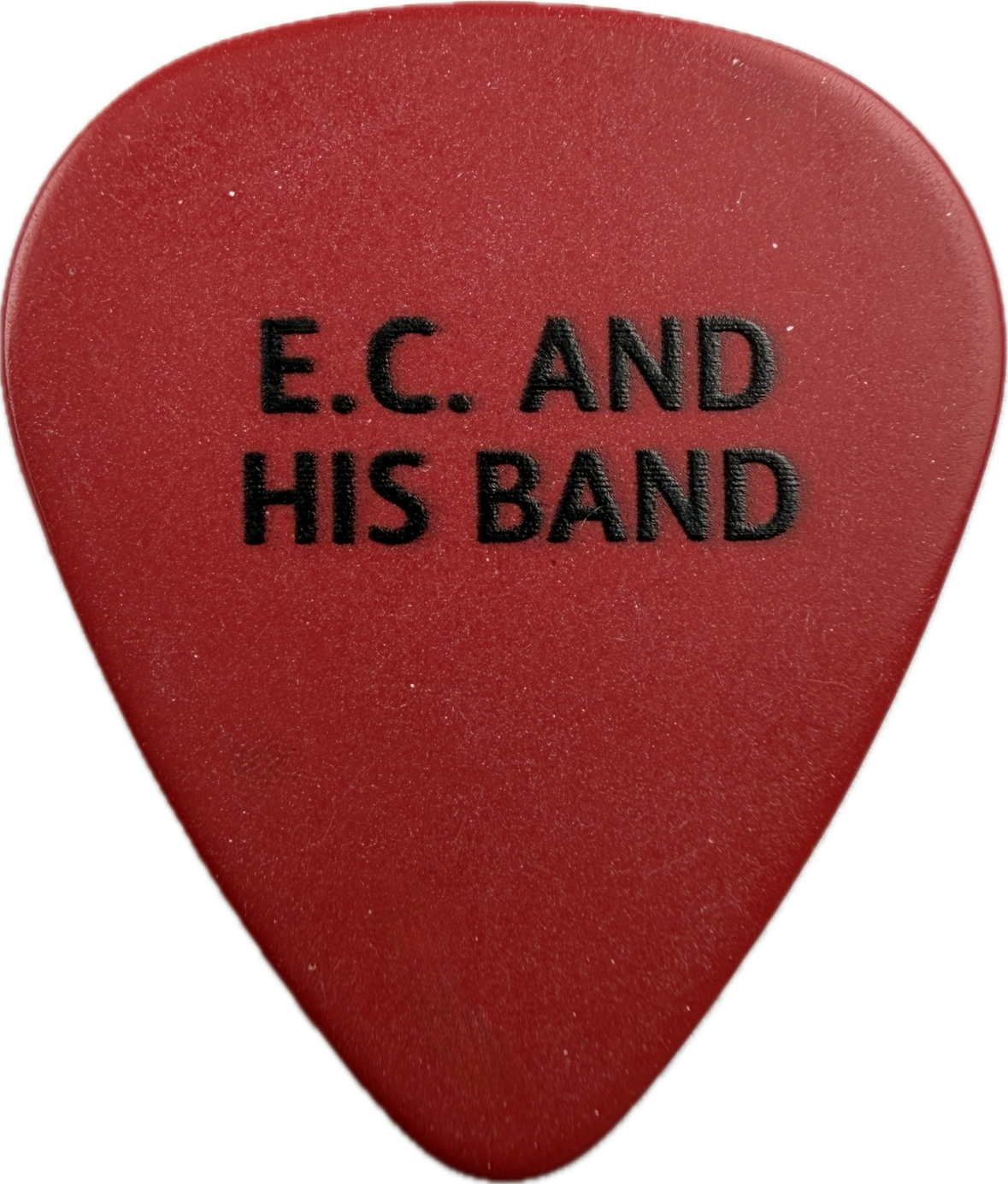 ERIC CLAPTON AND HIS BAND ERNIE BALL LOGO GUITAR PICK FRONT