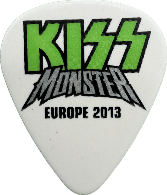 ERIC SINGER KISS MONSTER EUROPE 2013 TOUR GUITAR PICK