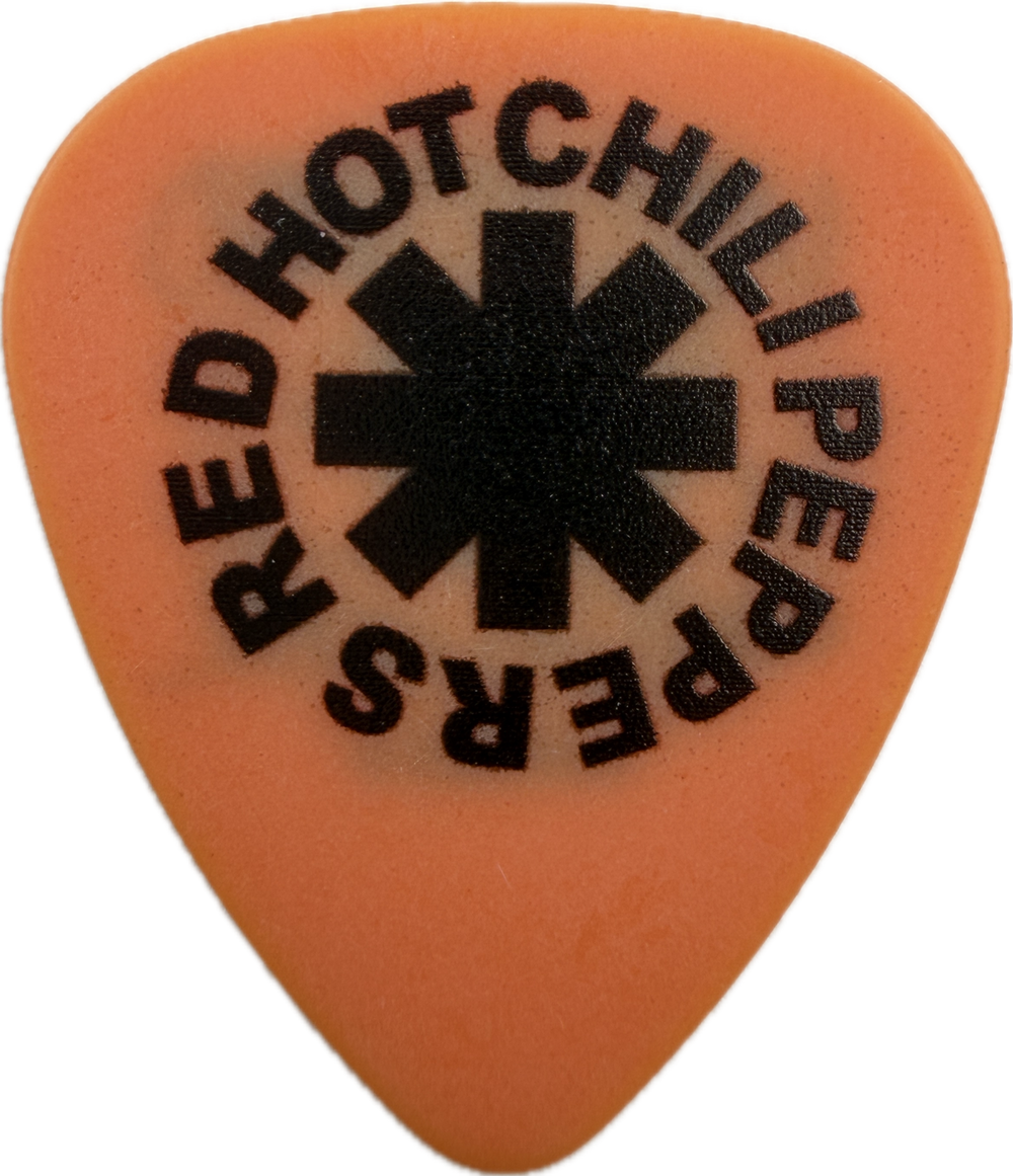FLEA RED HOT CHILI PEPPERS 2024 UNLIMITED LOVE TOUR LOGO GUITAR PICK FRONT