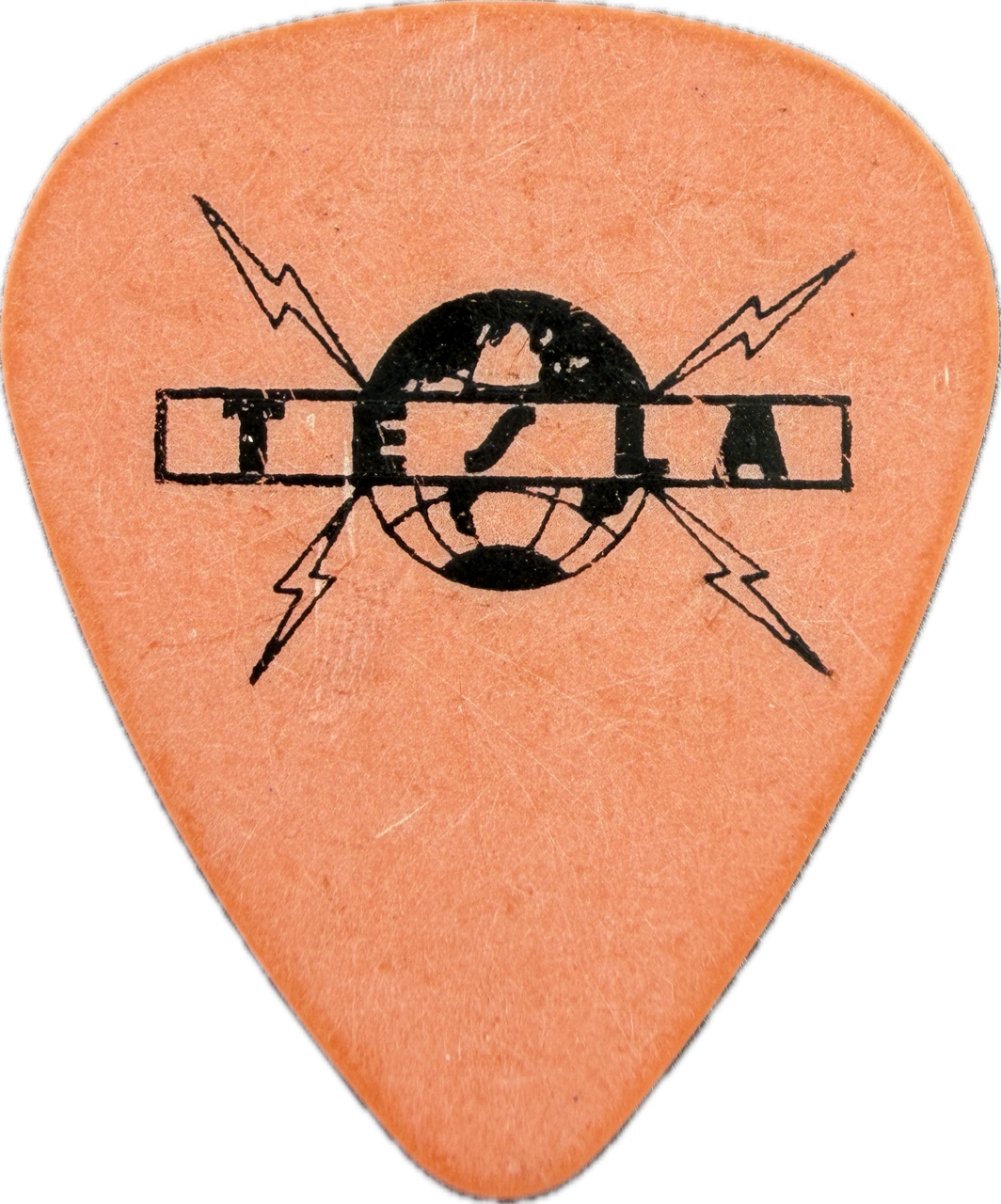 Frank Hannon Tesla 1991 Psychotic Supper Tour Guitar Pick front