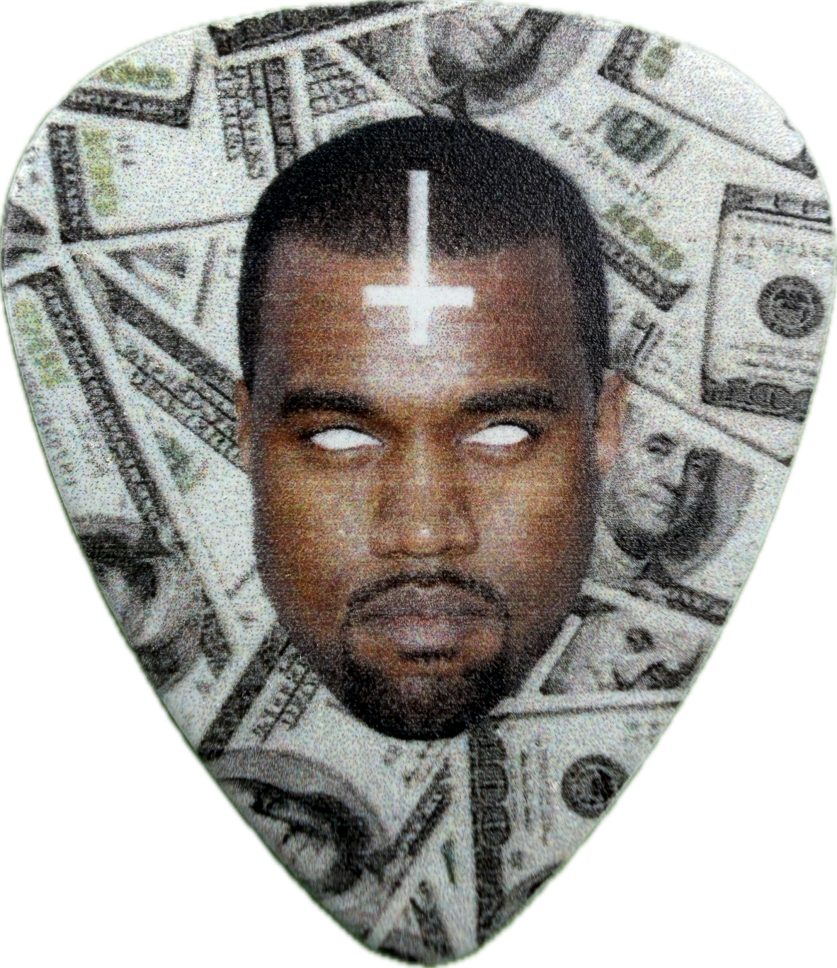 GARY HOLT SLAYER KILL THE KARDASHIANS KANYE WEST MONEY GUITAR PICK FRONT