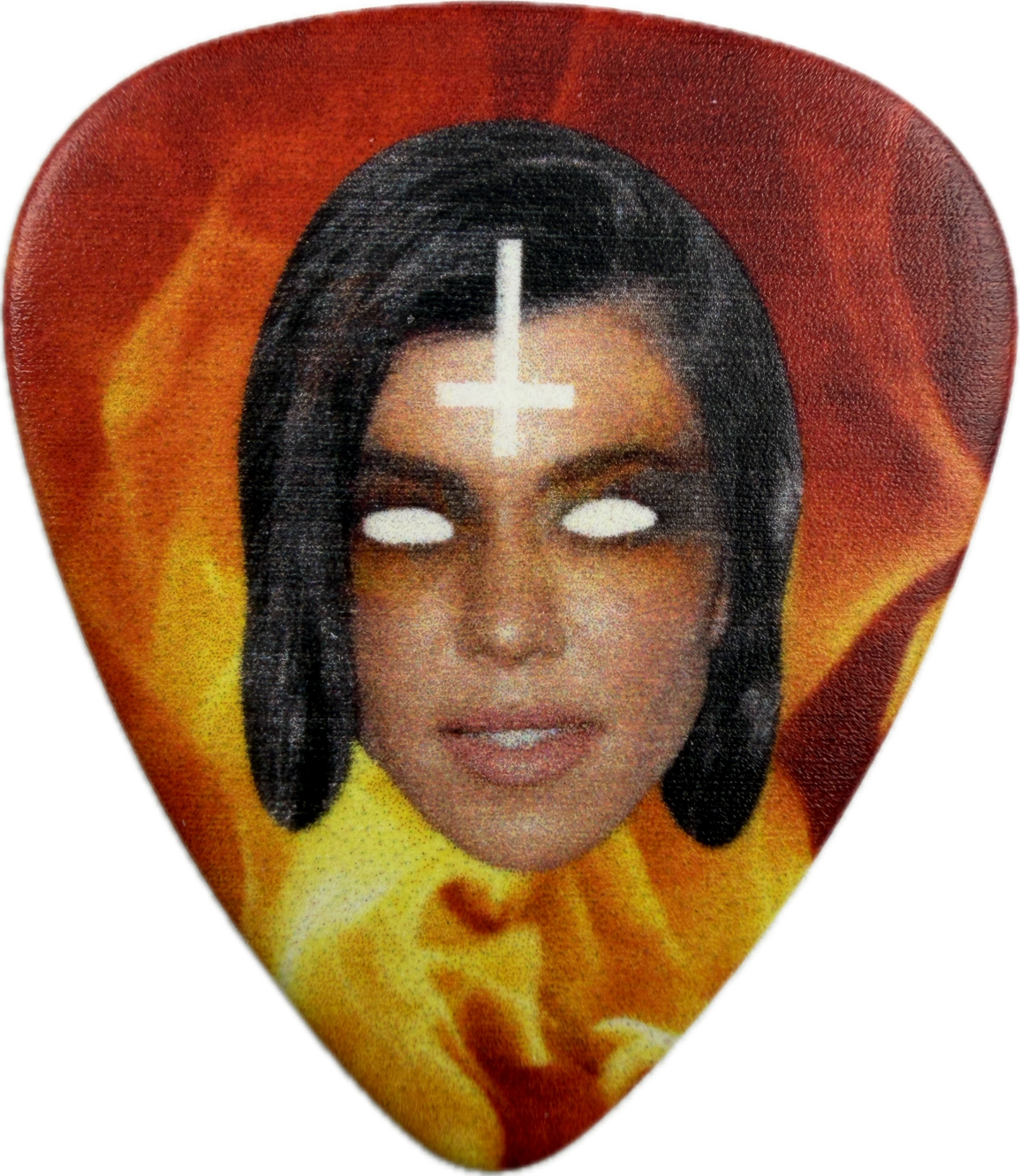 GARY HOLT SLAYER KILL THE KARDASHIANS KOURTNEY KARDASHIAN GUITAR PICK FRONT