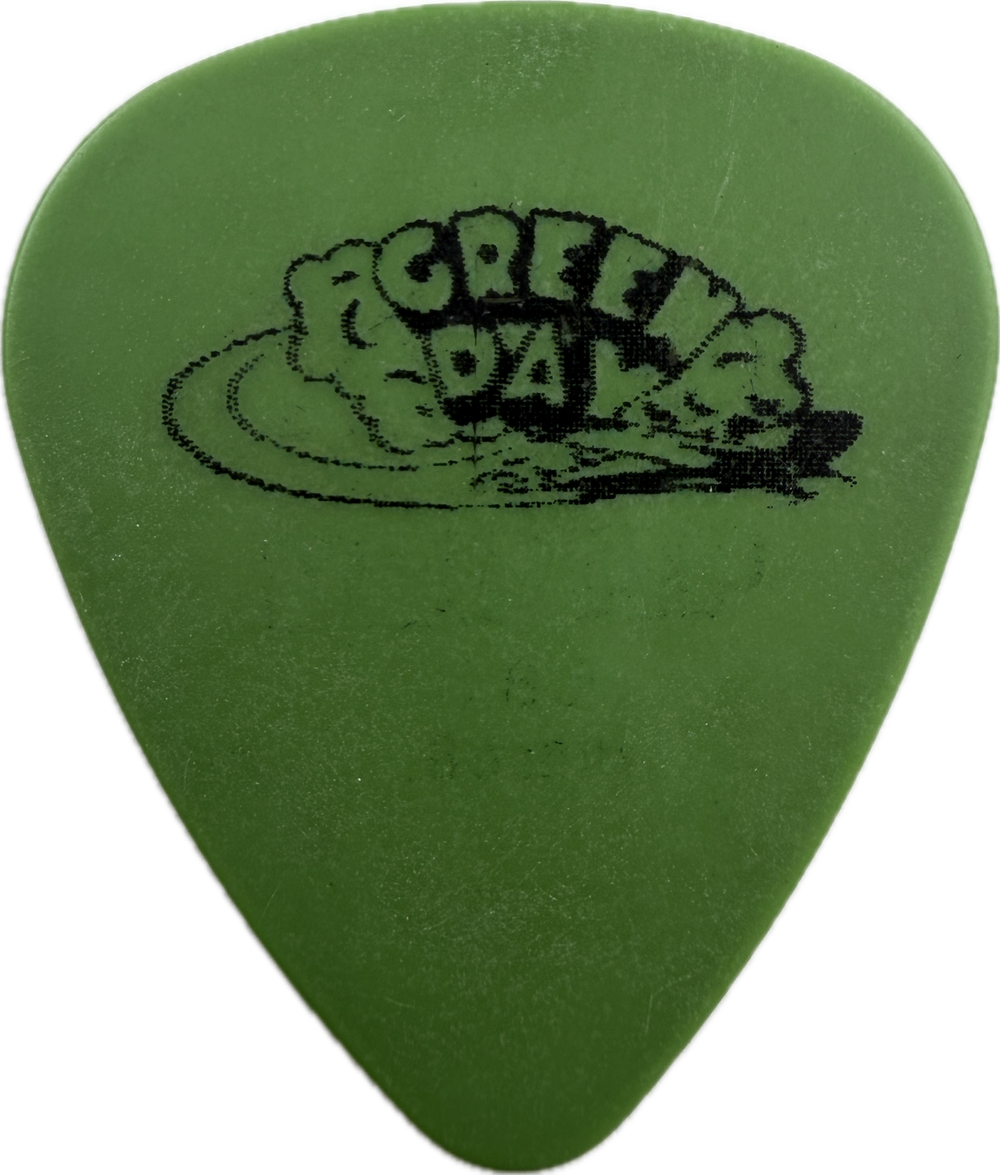 Green Day 1994 Dookie Tour Musik Musik guitar pick front