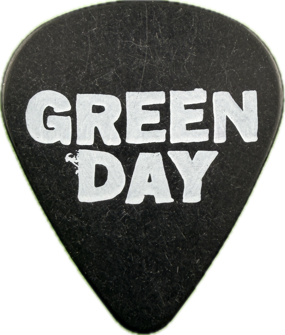 GREEN DAY 2024 SAVIORS TOUR LOGO GUITAR PICK FRONT