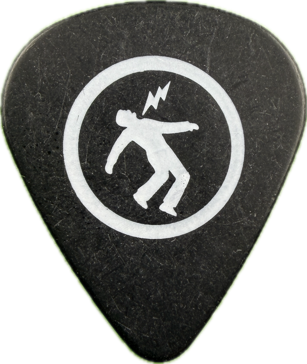 GREEN DAY 2024 SAVIORS TOUR WARNING GUITAR PICK FRONT