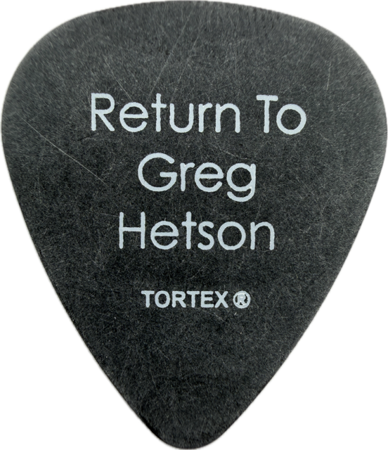 GREG HETSON BAD RELIGION 2007 WARPED TOUR GUITAR PICK
