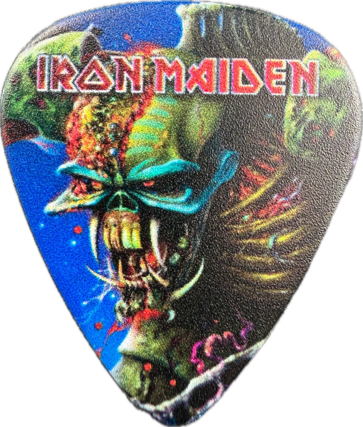 Iron Maiden The Final Frontier Eddie guitar pick front