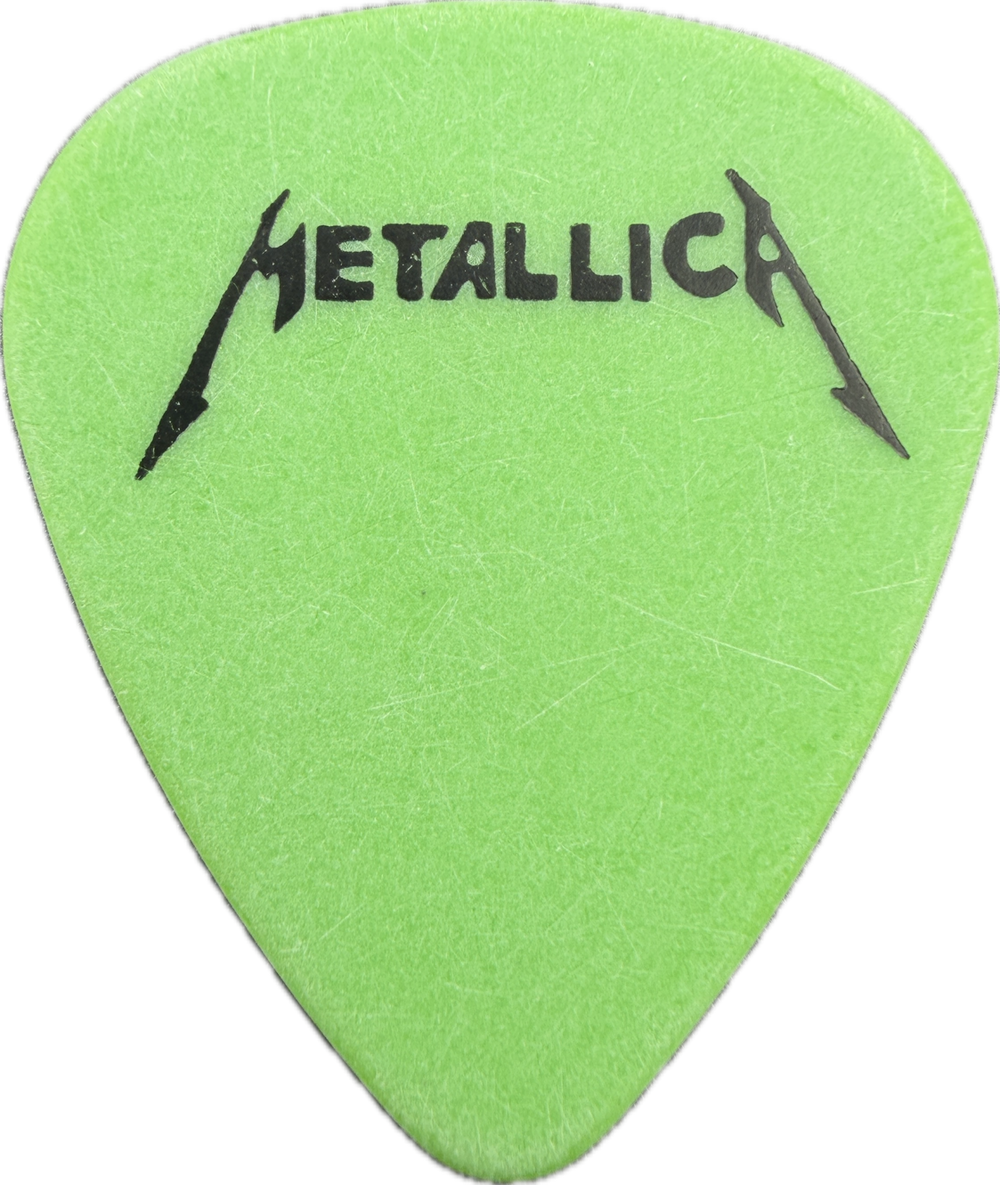 James Hetfield Metallica 1993 Black Album Tour Scary Guy guitar pick front