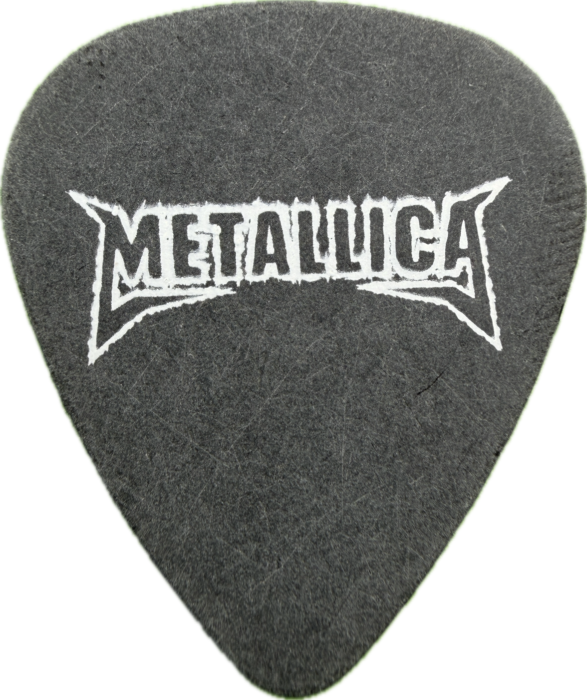 James Hetfield Metallica 2004 St. Anger Tour Black guitar pick front