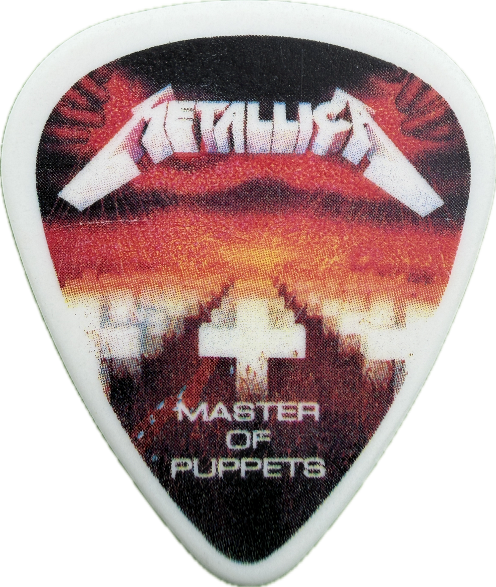 James Hetfield Metallica 2006 Master Of Puppets 20Th Anniversary Tour guitar pick front