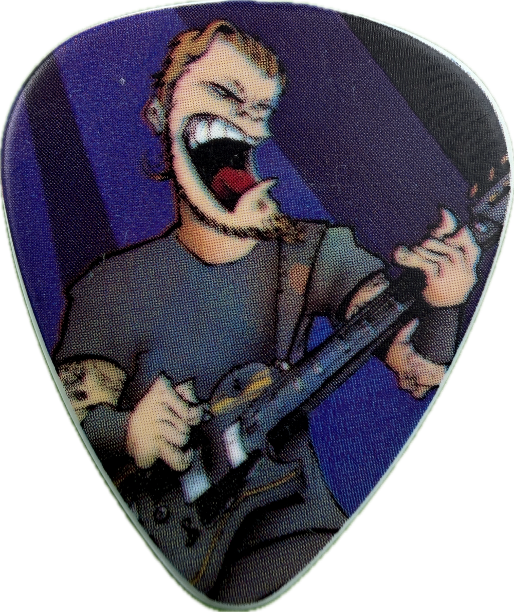 James Hetfield Metallica 2011 30Th Anniversary Tour Portrait guitar pick front