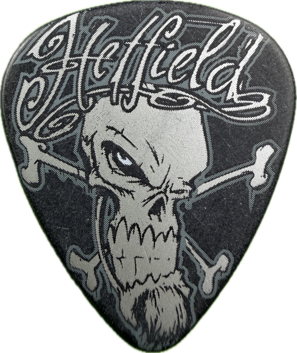 James Hetfield Metallica 2011 30Th Anniversary Tour Skull guitar pick front