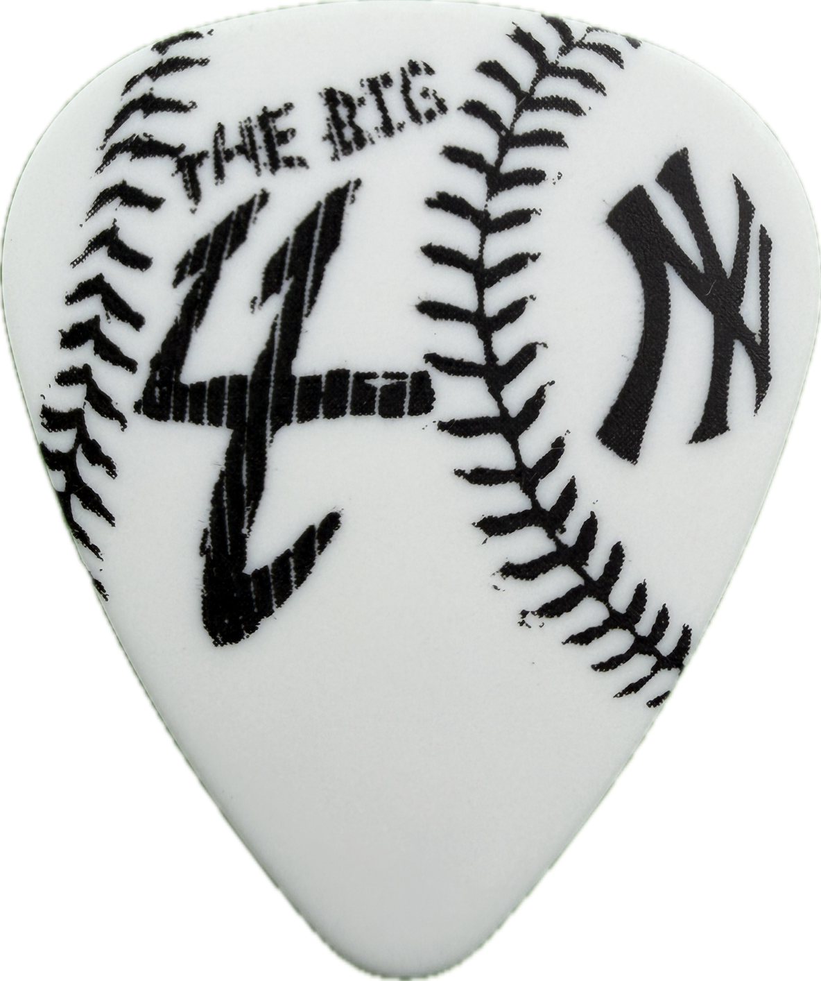 James Hetfield Metallica 2011 Big 4 Yankee Stadium Tour White guitar pick front