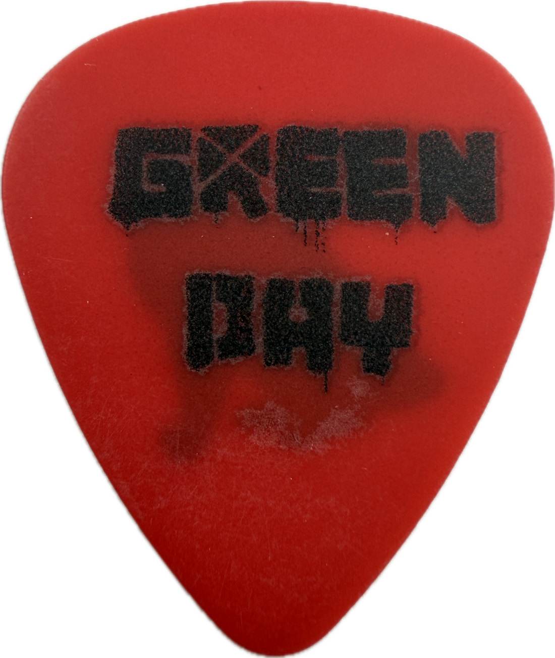 Jason White Green Day 21St Century Breakdown Red Cat guitar pick front