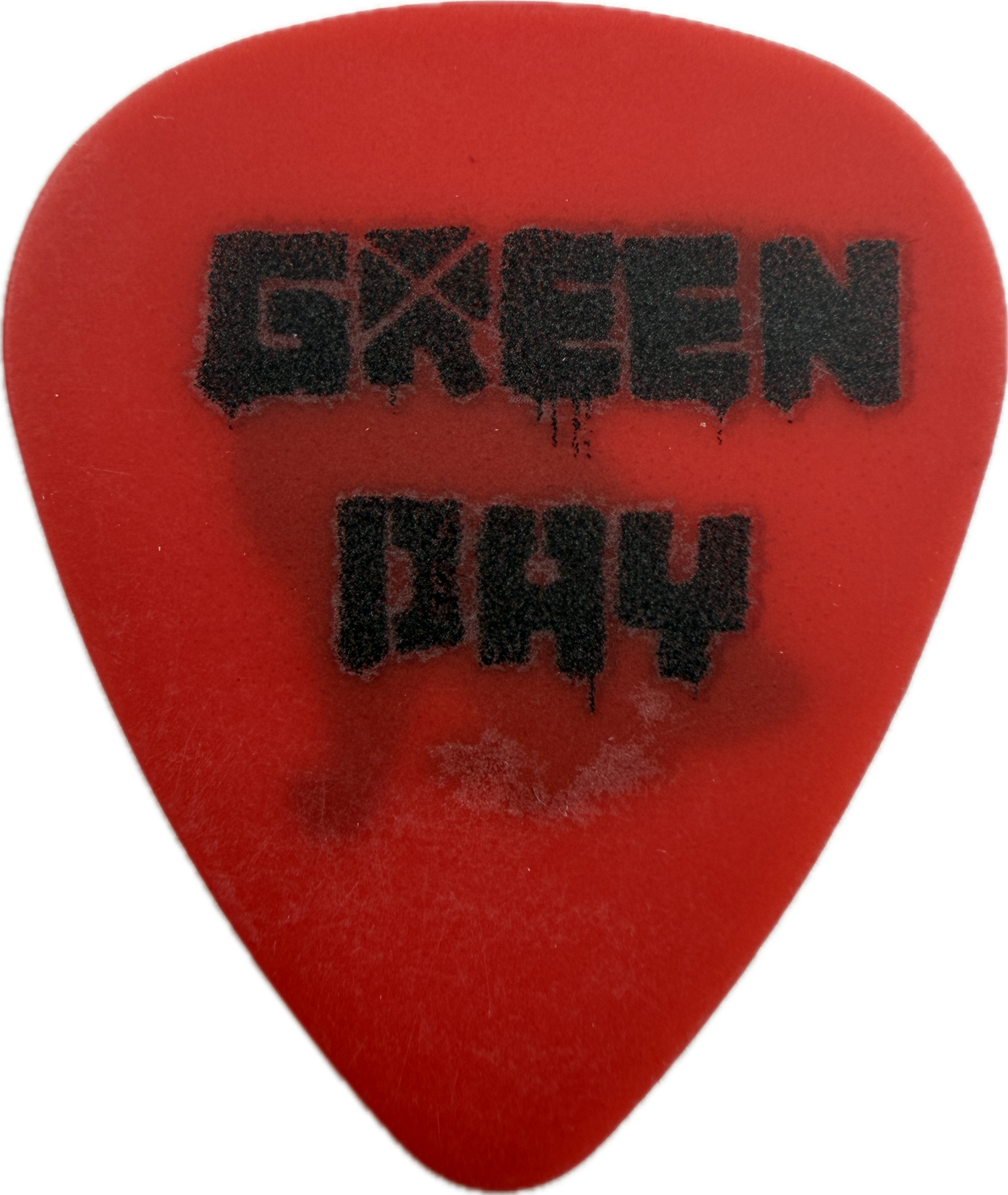 Jason White Green Day 21St Century Breakdown Red Cat guitar pick front